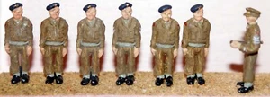 Army personnel Attention F170b UNPAINTED OO Scale Langley Models Kit Figures - Picture 1 of 1