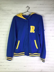 Riverdale Cheerleader Varsity Snap Jacket Hoodie Blue Women's Juniors Size M - Picture 1 of 12