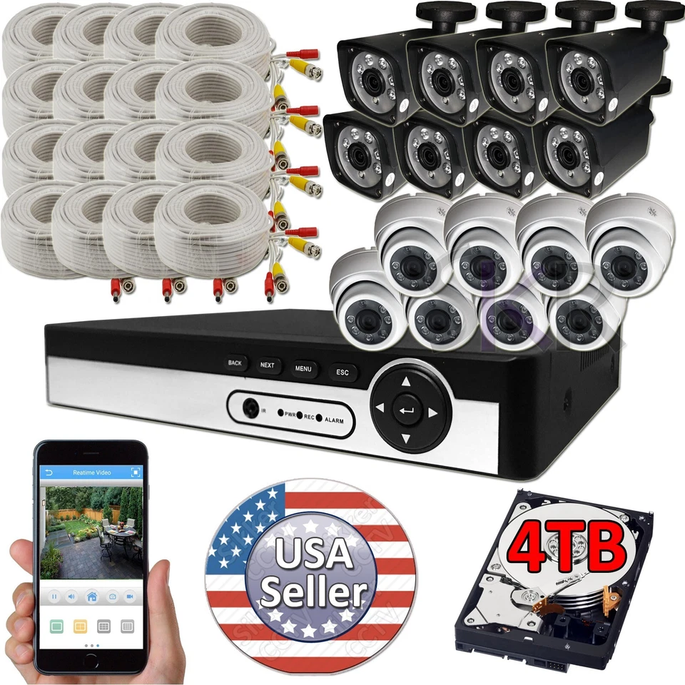 Sikker 16 channel DVR recorder with 1080P 5MP security camera system Hard Drive - Image 1 of 4