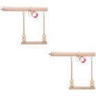  2 Sets Toys for Birds Funny Swing Parrot Playground Accessories