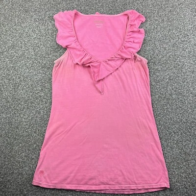 Vestido Lily Pulitzer Mujer Pequeño Rosa Sólido Tanque Ligero Preppy Algodón Pima Foto 1 de 4