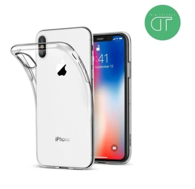 COVER PER APPLE  IPHONE 6 - 6S - 7 - 8 - X - XR - XS - XS MAX TRASPARENTE CLEAR  - Immagine 1 di 3