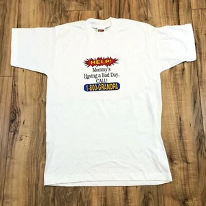 Vintage Funny Shirt Mommy's Having Bad Day "Call Grandpa" Mother's Mom Gift Sz M - Picture 1 of 10