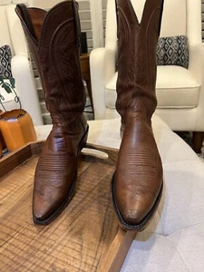 Lucchese Cowboy Boots (DEAL! Must Read!) Mad Dog Soft Goat Leather Snip Toe 8.5 - Picture 1 of 8