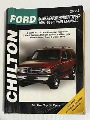 Manual de reparación automática Chilton #26688 Ford Ranger Explorer Mountaineer 1991-99 Foto 1 de 4