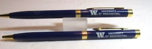 Juego de 2 bolígrafos de metal/GT impresos de la Universidad de Washington - caja de regalo - Imagen 1 de 4