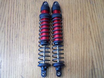 Fits Traxxas 77086-4 8S X-Maxx Front Rear GTX Red Aluminum Shocks 7761 7766 6S - Image 1 of 2