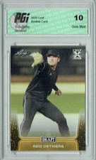 Reid Detmers 2020 Leaf Draft Baseball #33 Gold SP Rookie Card PGI 10
