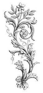 Stempel unmontiert - geätzt Flourish - 6041 - Bild 1 von 1