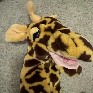Vintage Dakin Giraffe 12” Hand Puppet Plush 1987 Soft Entertainment Polyester - Picture 1 of 12