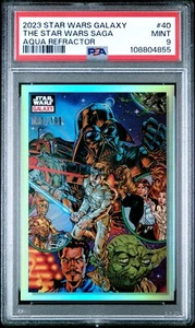2023 Topps Chrome Star Wars Galaxy Star Wars Saga #40 Aqua Refractor /199 PSA 9 - Picture 1 of 3