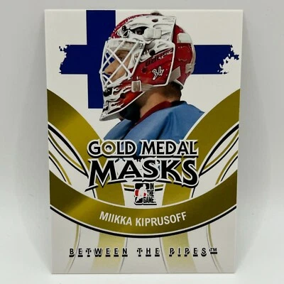 Máscaras medalla de oro ITG Between the Pipes 2009-10 Miikka Kiprusoff #5 Foto 1 de 2