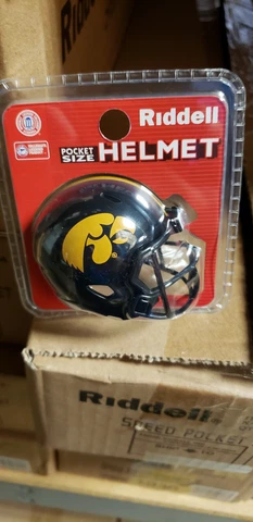IOWA HAWKEYES SPEED NEW CLAMSHELL POCKET PRO HELMET RIDDELL Cover