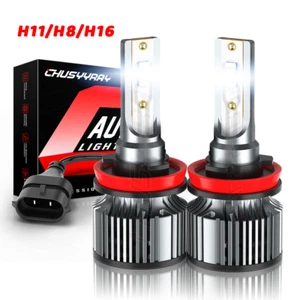 Per Dacia Logan MK2 2013-2023 - 2X H11 Lampadine LED Fendinebbia Bianco 6500K - Foto 1 di 11