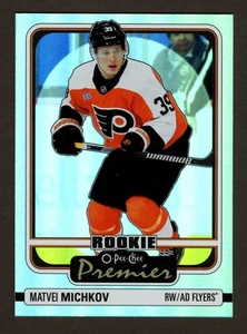 Tarjeta de radiocontrol de novato Matvei Michkov O-Pee-Chee Premier 2024-25 #P-98 Silver Holo SP - Imagen 1 de 2