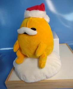 Sanrio Gudetama Das faule Ei Weihnachten Urlaub Plüsch Weihnachtsmütze Schnurrbart 2023 10 Zoll - Bild 1 von 16