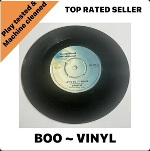 Crunch - Lets Do It Again - Rare Org UK 7" Vinyl Record - Glam Rock VG+ / M - Picture 1 of 6