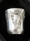 Antique Victorian French 950 Sterling Silver Julep Cup Timbale Floral Hallmarked