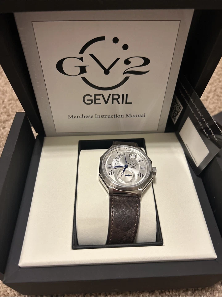 GEVRIL Mens Watch Brand New With Box And Papers GV2 Marchese - Image 1 of 2