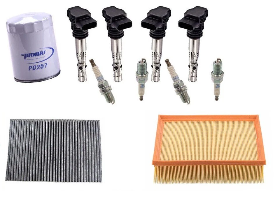 Bobinas de aire de cabina de aire de aceite con tapones Platinum para 02-05 Audi A4 1,8 L Quattro Foto 1 de 4