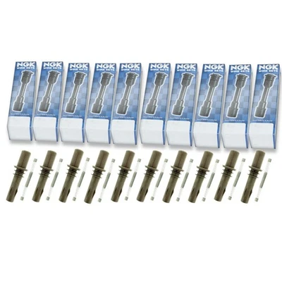 10 шт. ботинок катушки зажигания NGK для 2007-2010 Ford F-250 Super Duty 6,8 л V10 - db - Изображение 1 из 4