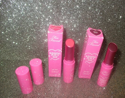 too faced kissing juicy tint lip tint BUBBLEGUM & GRAPE SODA NIB - Image 1 of 2