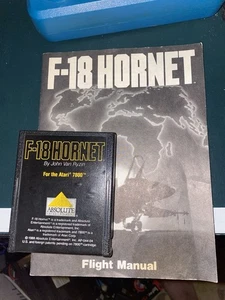 Vintage F-18 Hornet Cart and Manual for Atari 7800 - Picture 1 of 1