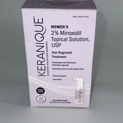Keranique Women's Hair Regrowth Treatment 2% Minoxidil Topical 2 fl.oz Exp 8/25 - Image 1 of 4