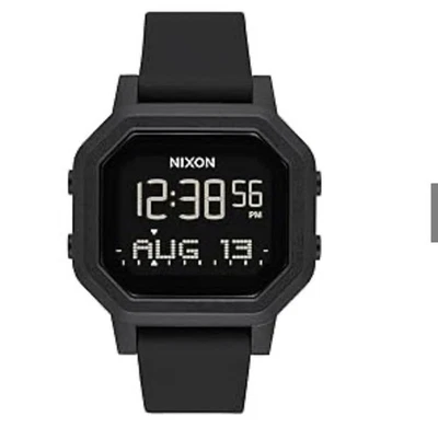 Nuevo Reloj Deportivo Digital Nixon Siren A1311 Todo Negro 100 Metros Agua Mujer Foto 1 de 4
