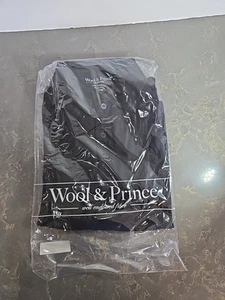 Camisa de golf Wool & Prince para hombre 100 % lana merino manga corta tejida KCLAB04-BK00-SM - Imagen 1 de 6