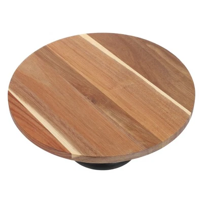  Wood Cake Stand: Bread Snack Display Rack Wood Cake Holder Fruit Display Tray - - Image 1 of 4