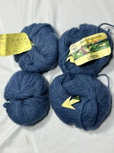 Lane Borgosesia Loren Garn Italienisch Blau Wollmischung - Bild 1 von 4