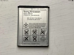 NOWA BATERIA BST-33 DO SONY ERICSSON W850i K800i W950i SPRZEDAWCA Z WIELKIEJ BRYTANII SZYBKA WYSYŁKA - Zdjęcie 1 z 1