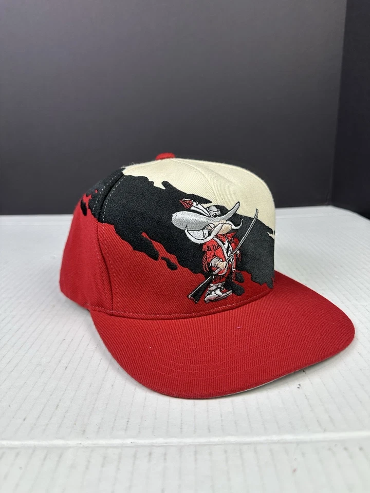 De colección UNLV Running Rebels Splash Snapback Sombrero Para Hombres Mitchell & Ness 100% Lana Foto 1 de 4