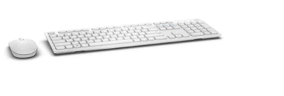 Dell 1T0V1 KM636 Wireless Keyboard & Mouse – White – Used - Image 1 of 4