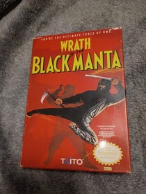 Wrath of the Black Manta NES Nintendo Complete CIB! Very Good Condition! NICE!