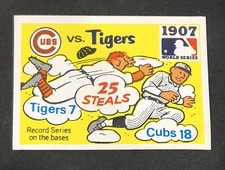 1971 Fleer R.G. LAUGHLIN WORLD SERIES 1907 Cubs v. Tigers #5 BLACK BACK