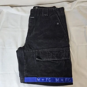 90s Marithe Francois Girbaud Black Shuttle Jeans Mens 40M Y2K Cargo Jnco Vintage - Picture 1 of 9