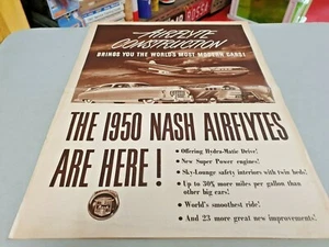 1950 NASH AIRFLYTE  USA Original Sales Brochure  - Picture 1 of 4