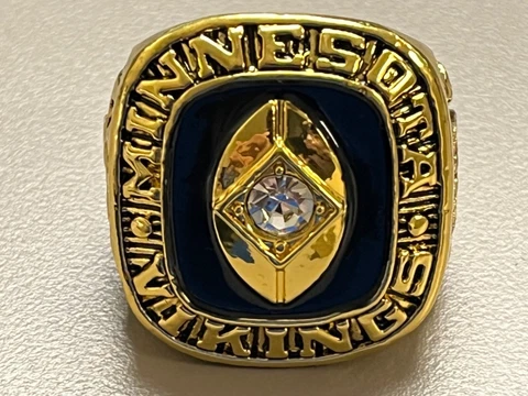 1968 MINNESOTA VIKINGS COMMEMORATIVE CHAMPIONSHIG RING SIZE 10.5 Cover