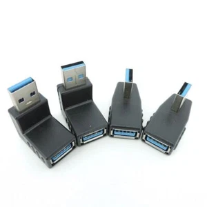 USB 3.0 A Male to Female Connector converter plug Angle Coupler For Laptop PC - Picture 1 of 11