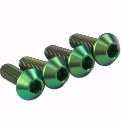 4x Tornillos Tornillos Parabrisas Ducati Panigale 899, 1199 S R Verde Titanio Foto 1 de 2