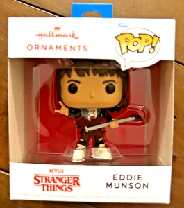 Eddie Munson Stranger Things Hallmark Ornament 2024 New In Box Funko Pop HTF! - Picture 1 of 2