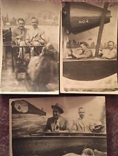LOT OF THREE RPPCs Of Two Men On Rides At Coney Island New York Postcards