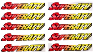 8 Super ATV Stickers SUPERATV.com Vinyl Stickers Racing Mudding Off-Roading NEW - Picture 1 of 3