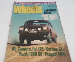 July 1968 WHEELS Magazine COROLLA Fiat Cortina Mazda Peugeot Citroen GALAXIE - Bild 1 von 4