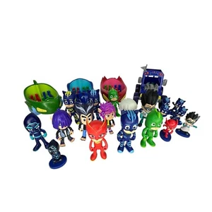 LOT Of Disney PJ Masks Action Figures Heroes Villians Vehicles Wolfy Kids Ninjas - Picture 1 of 6
