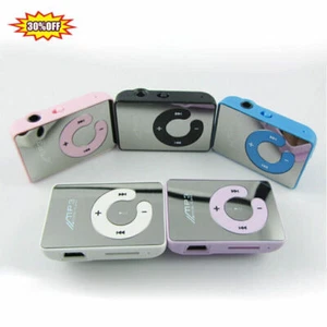 Mini Schwarz Mirror Clip USB Digital Mp3 Music Player X2S8 TF 8GB Card F1Q2 - Bild 1 von 8