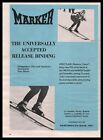 1962 Marker Simplex Turntable Ski Bindings Dartmouth Snow Skis Vintage Print Ad