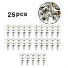 75PCS Silver Snap Fastener Kit for Caravans Leather Jackets Stainless Steel